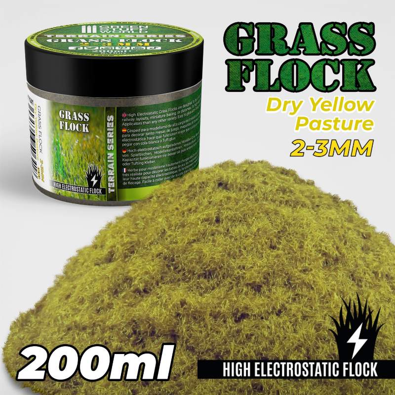 Static Grass Flock Dry Yellow Pasture | Statička trava 2-3mm suva žuta livada 200ml