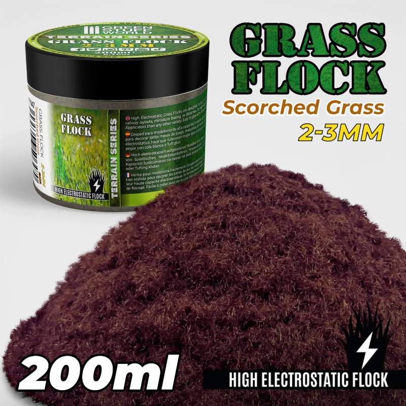 Static Grass Flock Scorched Brown | Statička trava 2-3mm spaljeno braon 200ml