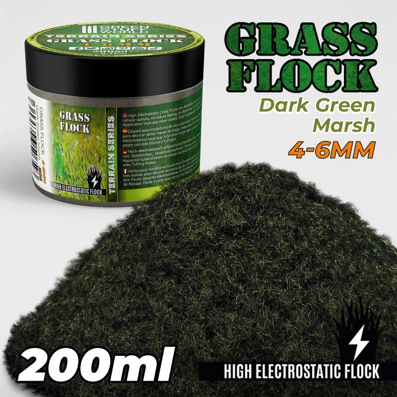 Static Grass Dark Green Marsh | Statička trava 4-6mm tamno zelena močvarna 200ml