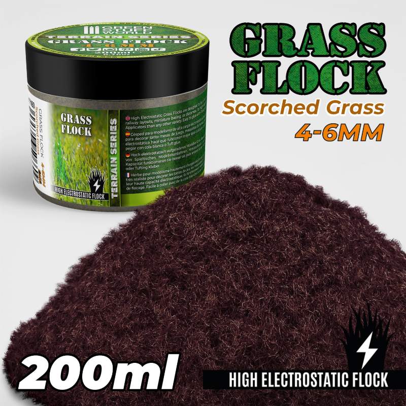 Static Grass Scorched Brown | Statička trava 4-6mm spaljena smeđa 200ml