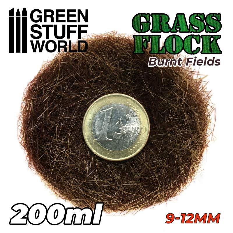 Static Grass 9-12mm Burnt Fields | Statička trava 9-12mm spaljena polja 200ml