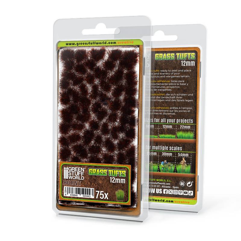 Static Grass Tufts 12mm Burnt Brown | Buseni trave 12mm spaljeno braon