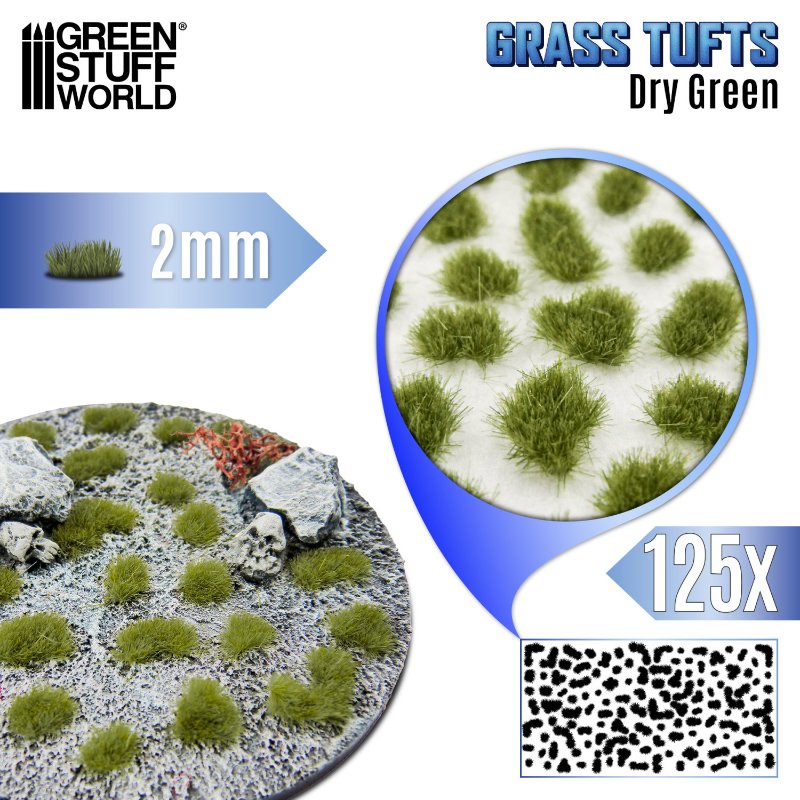 Static Grass Tufts 2mm Burnt Brown | Buseni trave 2mm suvo braon