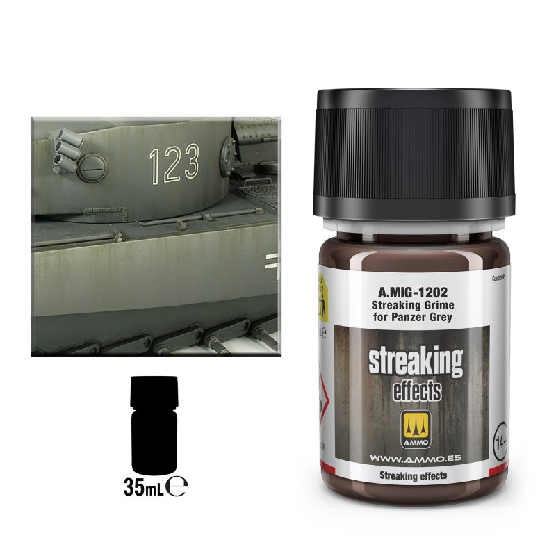 Ammo Streaking Grime for Panzer Grey za makete