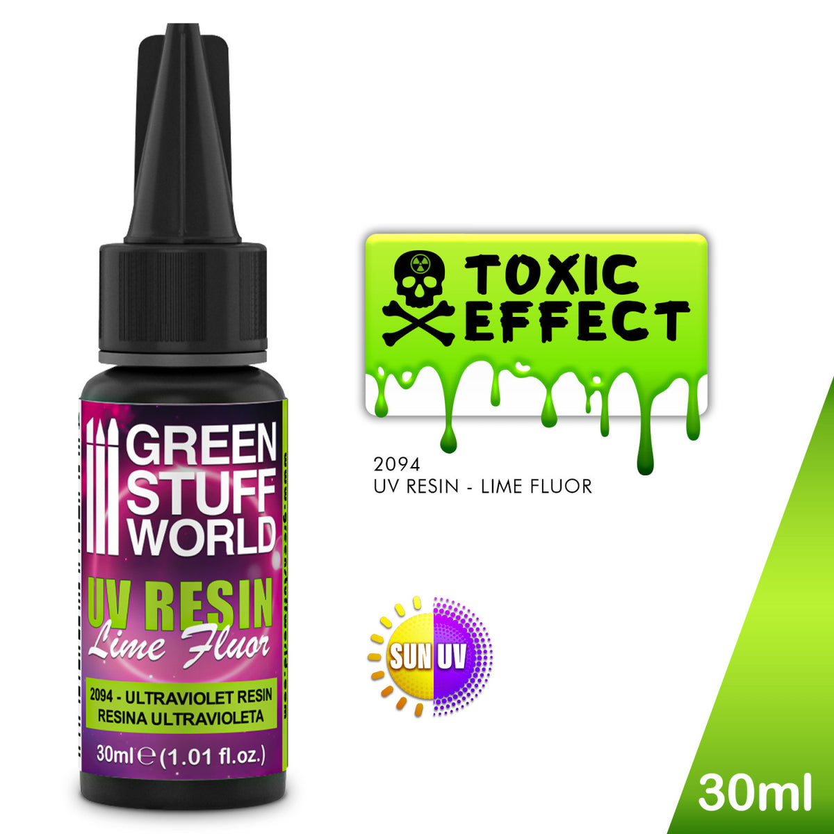 UV Resin 30ml Toxic Effect – UV smola za 3D štampu sa toksičnim efektom i intenzivnim detaljima