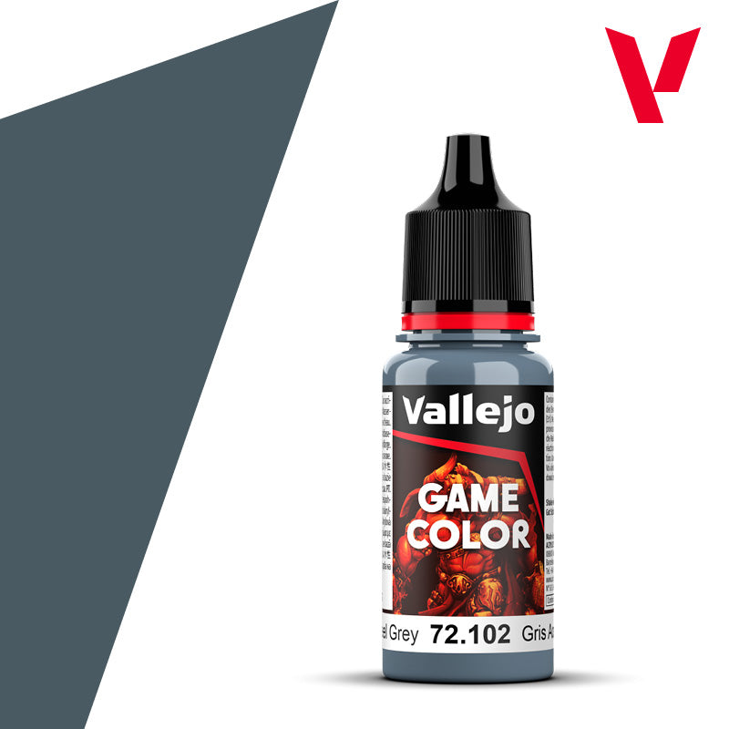 Vallejo Steel Grey 18ml - Game Color 72.102