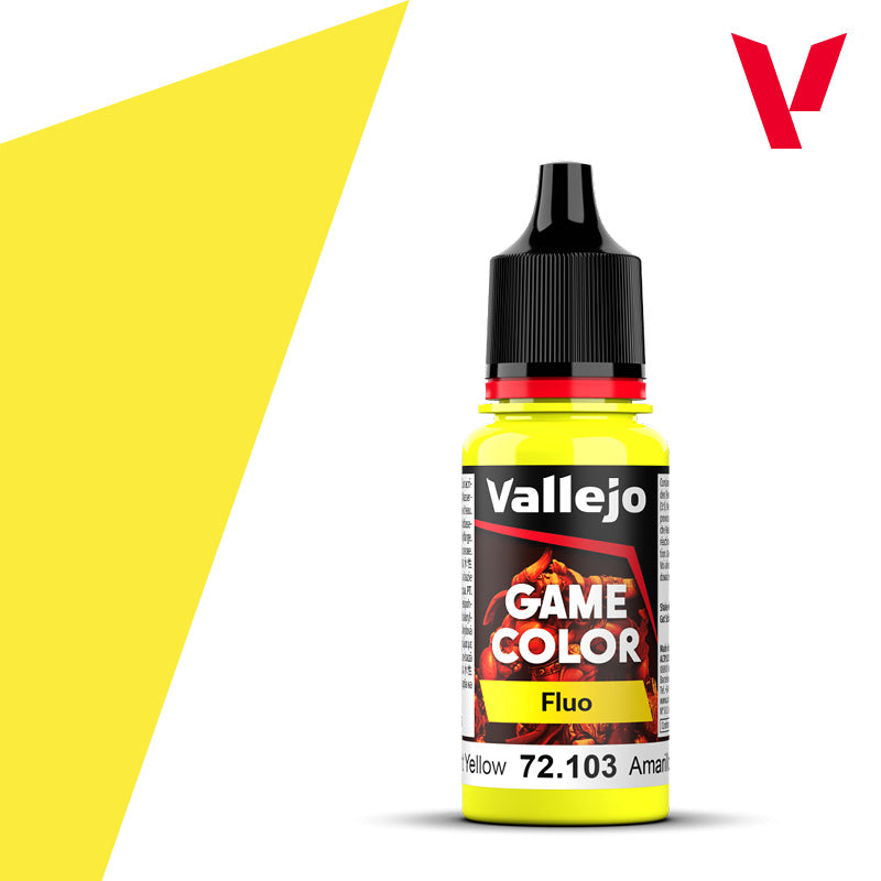 Vallejo Fluorescent Yellow 18ml - Game Color 72.103
