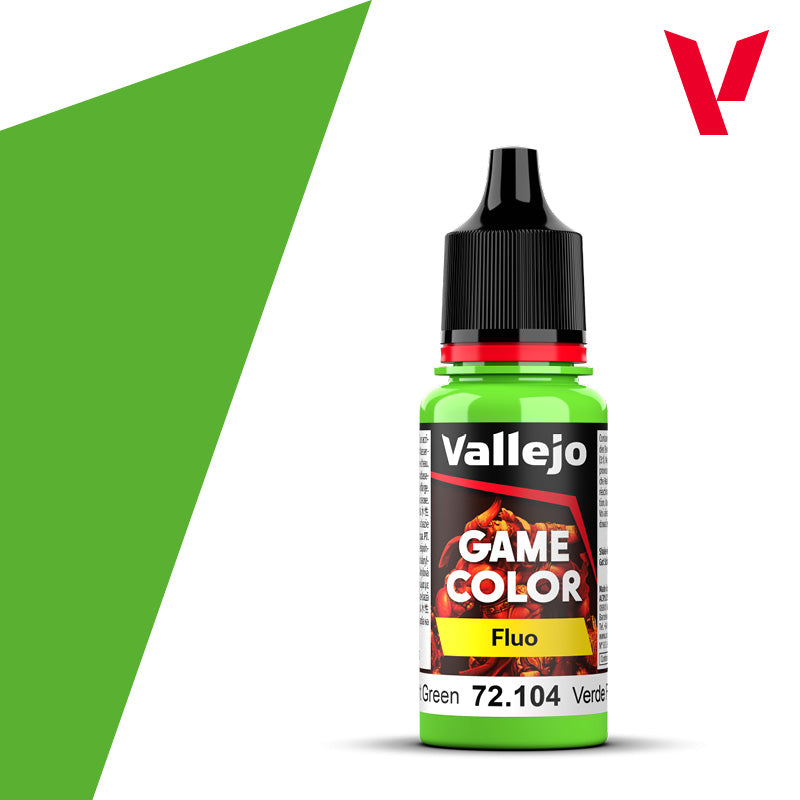 Vallejo Fluorescent Green 18ml - Game Color 72.104