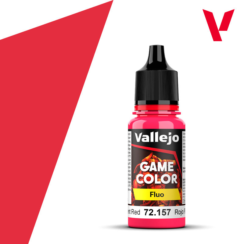 Vallejo Fluorescent Red 18ml - Game Color 72.157