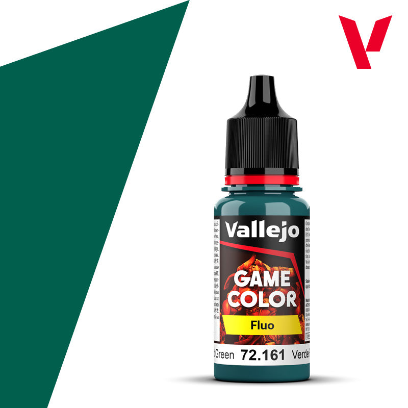 Vallejo Fluorescent Cold Green 18ml - Game Color 72.161