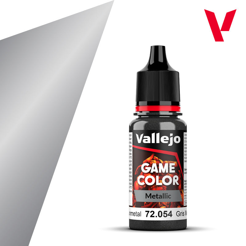 Vallejo Dark Gunmetal 18ml - Game Color 72.054