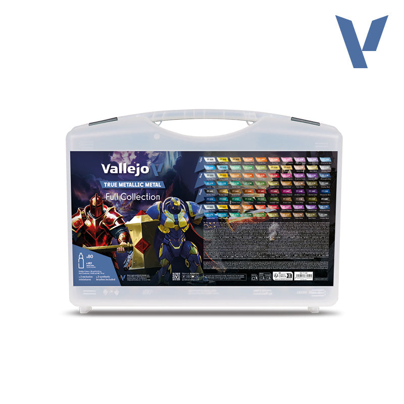 Vallejo True Metallic Metal Full Collection - Kofer 80 Boja 77.250