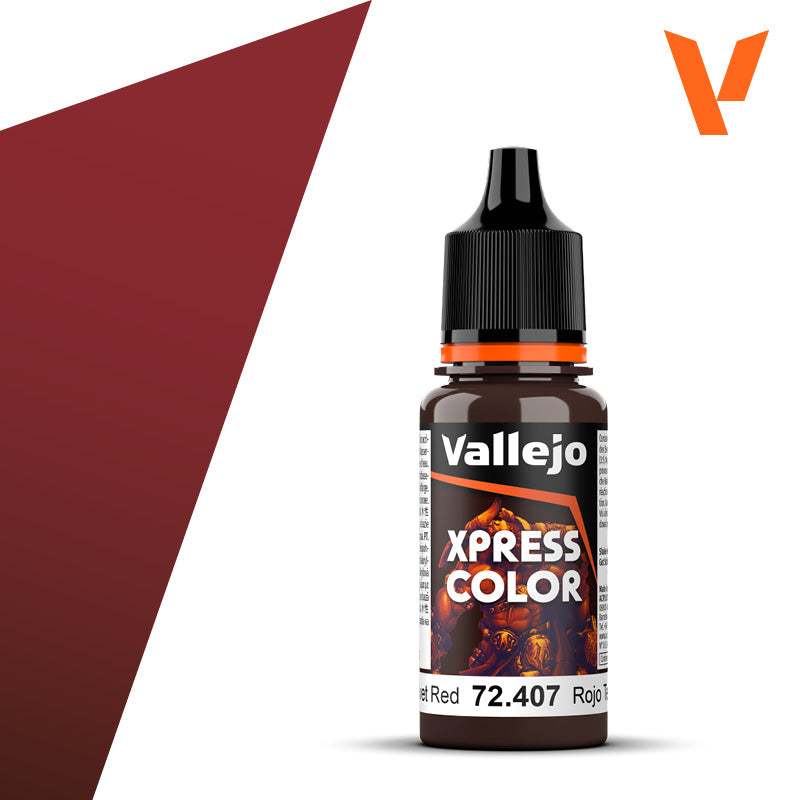 Vallejo Velvet Red 18ml - Xpress Color 72.407