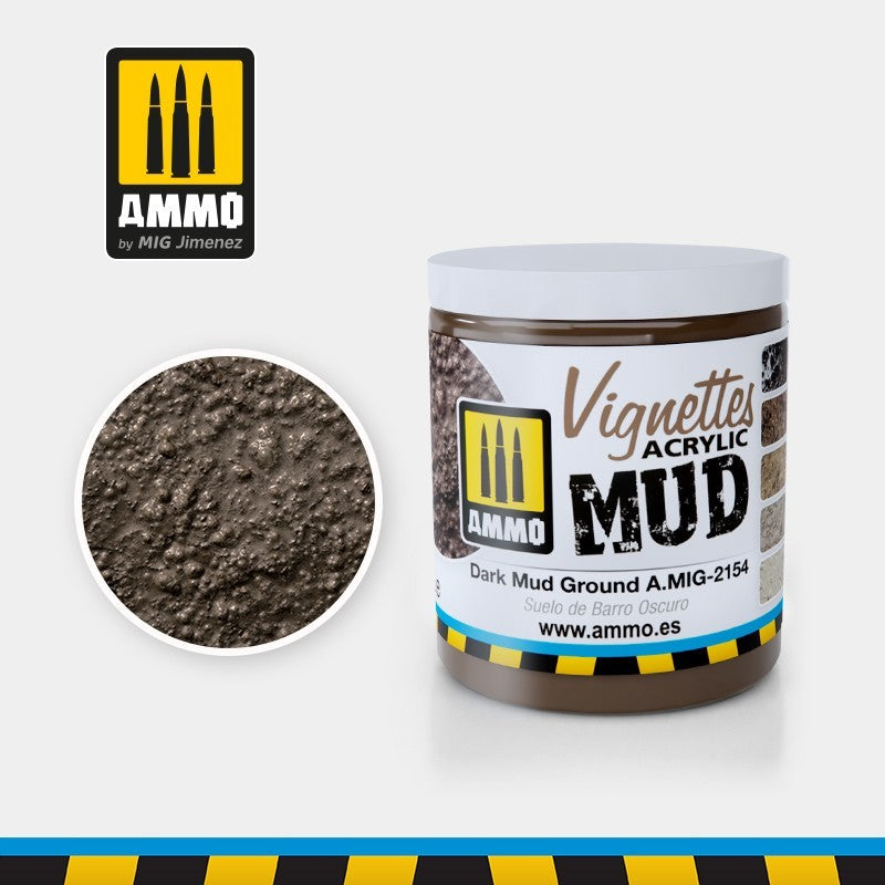 Ammo Vignettes Dark Mud Ground tekstura blata za makete

Tamno blato za diorame i makete