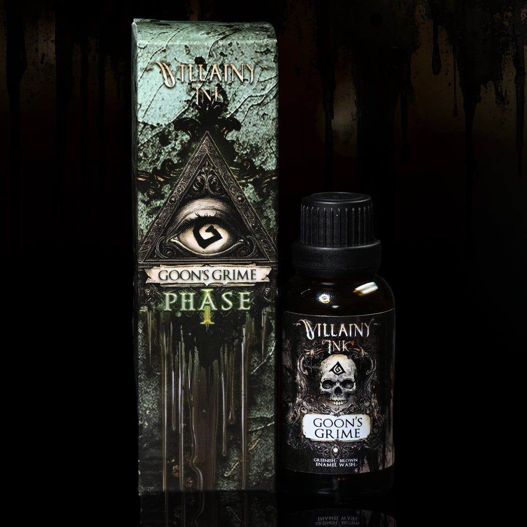 Villainy Ink - GOON’S GRIME (Phase I) | Yellowish-Brown Enamel Weathering Wash
